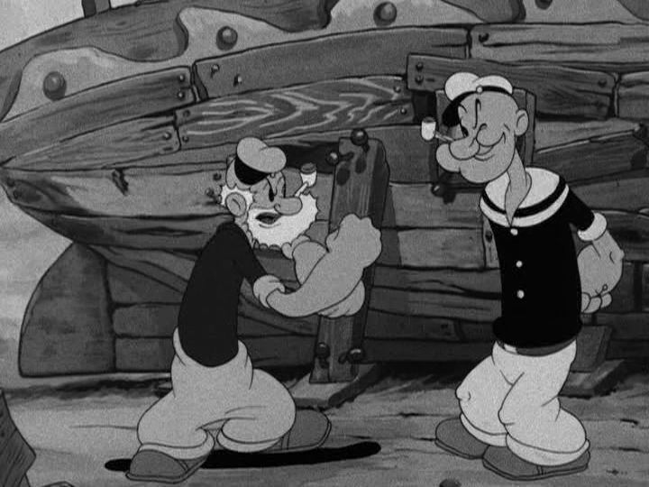 Poopdeck Pappy Popeye and his dad Poopdeck Pappy Popeye The Sailor Man
