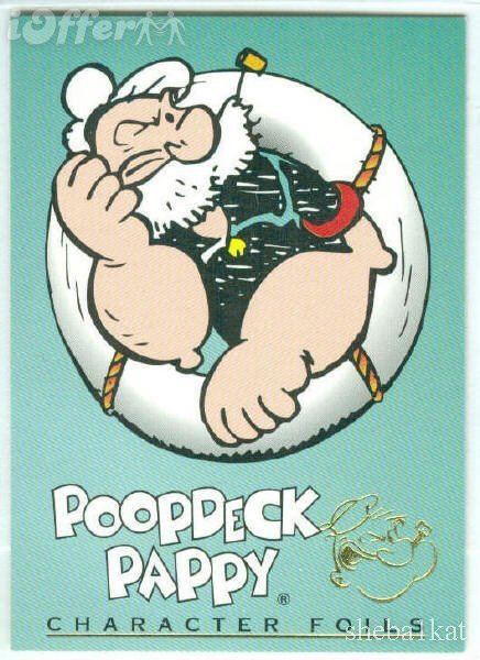 Poopdeck Pappy Popeye 1994 Character Foil CF7 Poopdeck Pappy Card for sale