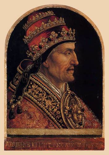 Pope Adrian VI Pope Adrian VI Bernaert van Orley as an art print of