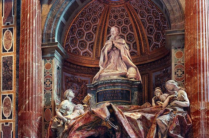 Pope Alexander VII Pope Alexander the 7ths tomb in Saint Peters basilica in Rome