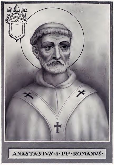 Pope Anastasius I Saint Pope Anastasius I