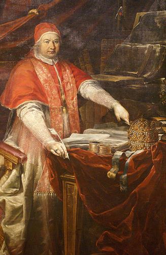 Pope Benedict XIV Vatikanische Museen Pinakothek Portrt des Papstes