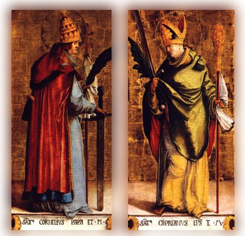 Pope Cornelius St Cornelius Pope and Martyr and St Cyprian Bishop and Martyr