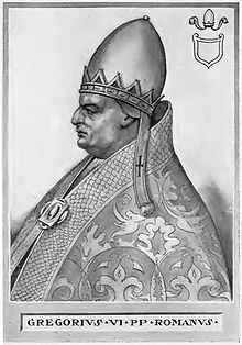 Pope Gregory VI Pope Gregory VI Wikipedia the free encyclopedia