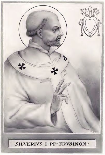 Pope Silverius St Silverius Pope and Martyr