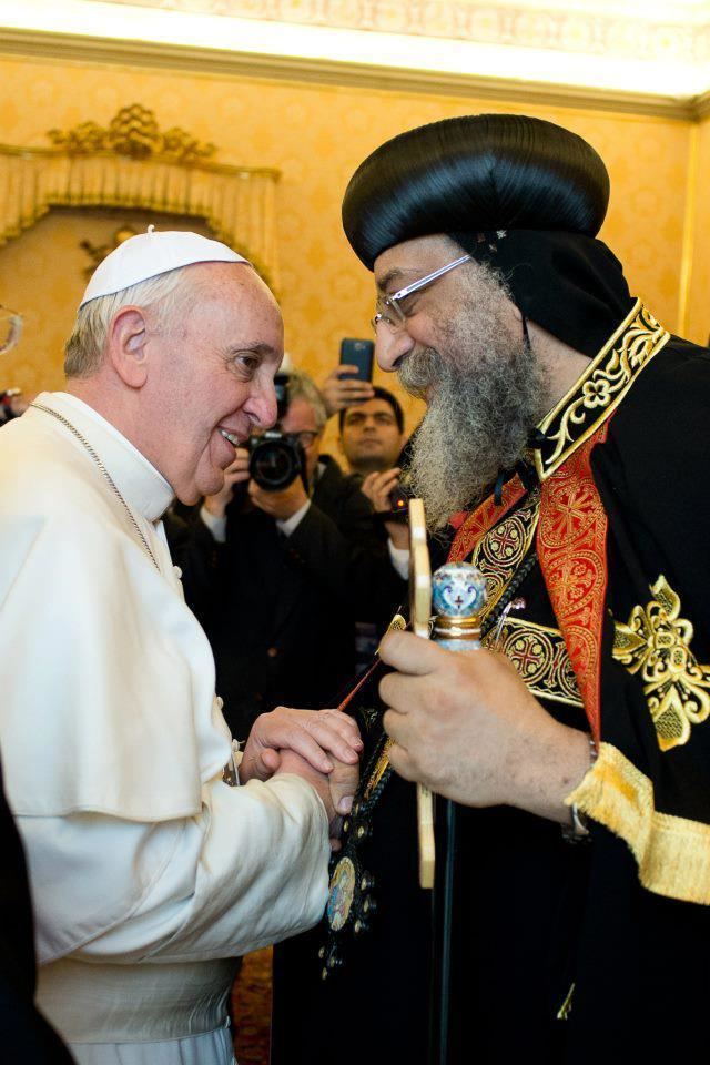 Pope Tawadros II of Alexandria Historic visit by Pope and Patriarch of Alexandria Pope