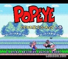 Popeye: Ijiwaru Majo Seahag no Maki Popeye Ijiwaru Majo Sea Hag no Maki Japan ROM Download for Super