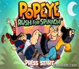 Popeye: Rush for Spinach coolromcomscreenshotsgbaPopeye2020Rush20fo