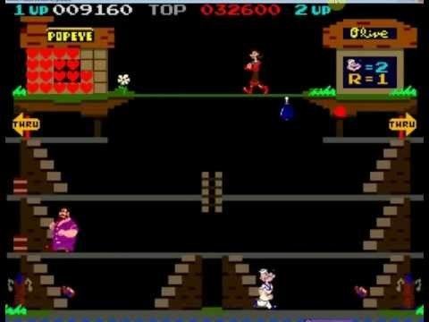 Popeye (video game) Popeye Arcade Game YouTube