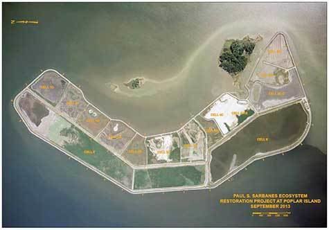 Poplar Island (Chesapeake Bay) wwwmenvcompagesoutreachPhotos2013AerialPop