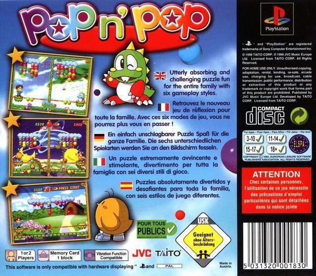 Pop'n Pop Pop 39n39 Pop Box Shot for PlayStation GameFAQs