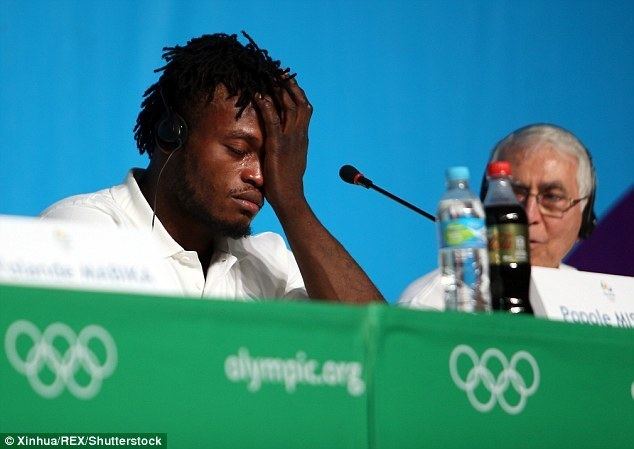 Popole Misenga Refugee Popole Misenga breaks down in tears ahead of the Rio 2016