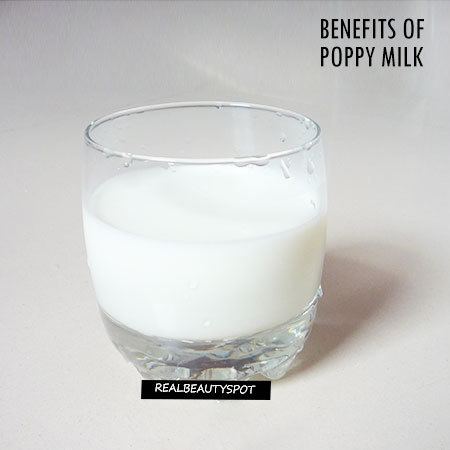 Poppy milk Benefits of poppy milk