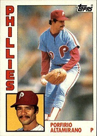 Porfi Altamirano 1984 Topps 101 Porfi Altamirano Philadelphia Phillies Baseball Card