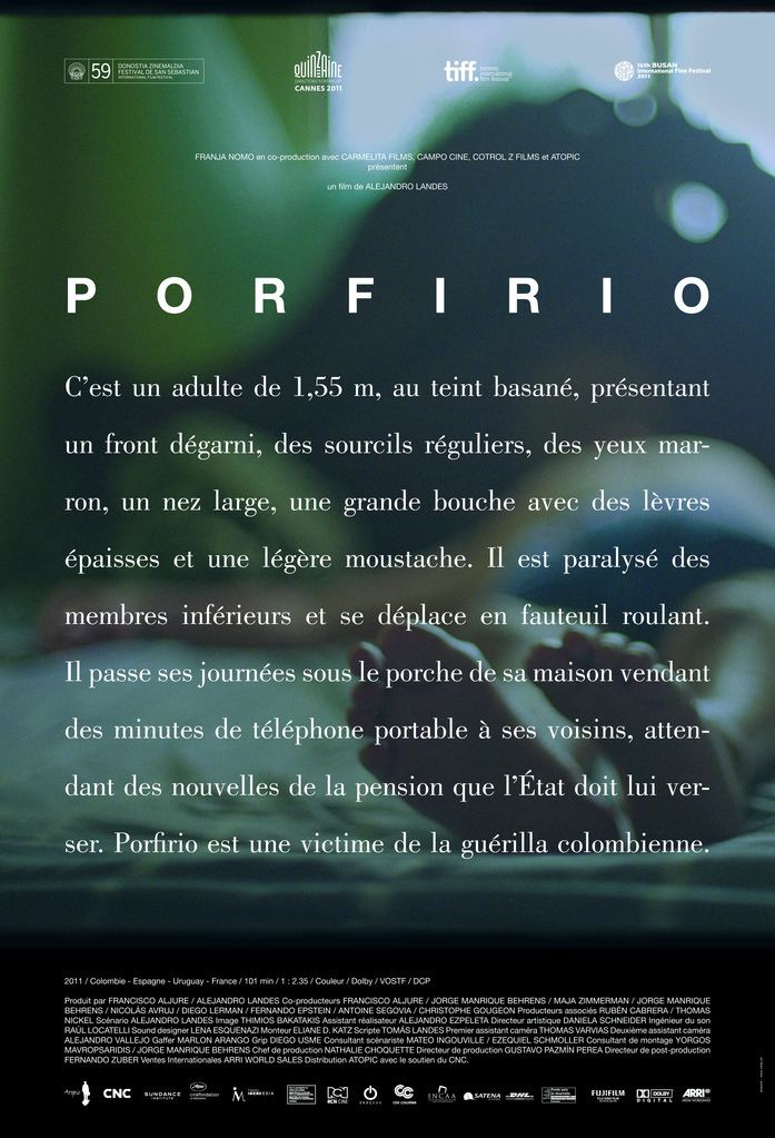 Porfirio (film) Porfirio 2011 uniFrance Films