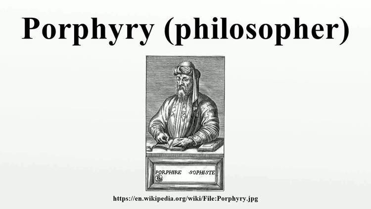 Porphyry (philosopher) Porphyry philosopher YouTube