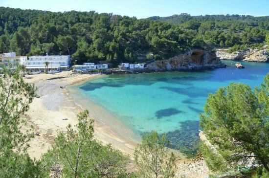 Port de Sant Miguel Foto vom Bergrcken von na Xamena nhe Port San Miquel Picture of