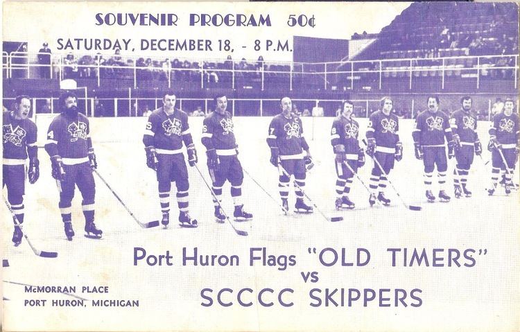 Port Huron Flags Hockey Programs Bonus Port Huron Flags quotOld Timersquot