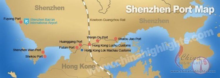 Port of Shenzhen Shenzhen Maps Maps of Port Subway City of Shenzhen