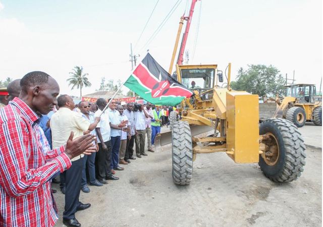 Port Reitz President Uhuru Kenyatta commissions construction of Mombasa39s USD