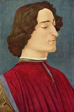 Portrait of Giuliano de' Medici (Botticelli, Berlin) httpsuploadwikimediaorgwikipediacommonsthu