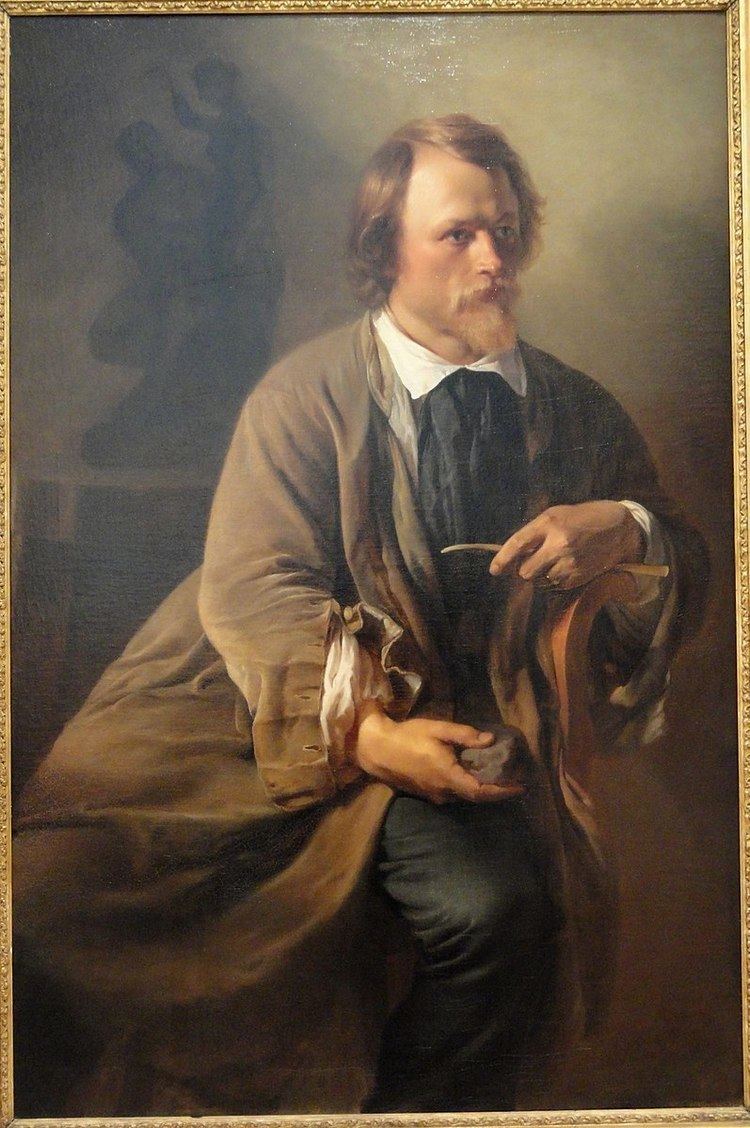 Portrait of the Sculptor Jens Adolf Jerichau, the Artist's Husband