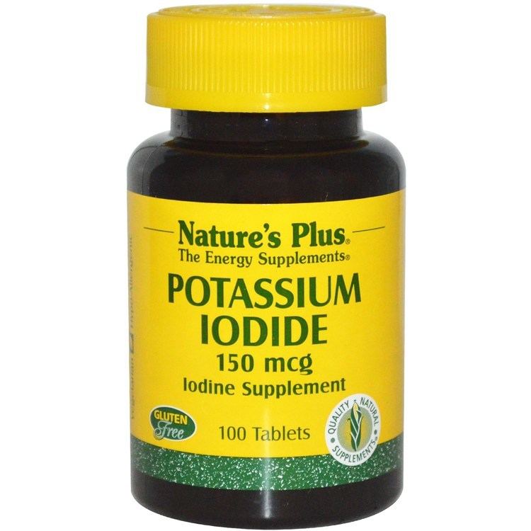 Potassium iodide Nature39s Plus Potassium Iodide 150 mcg 100 Tablets iHerbcom