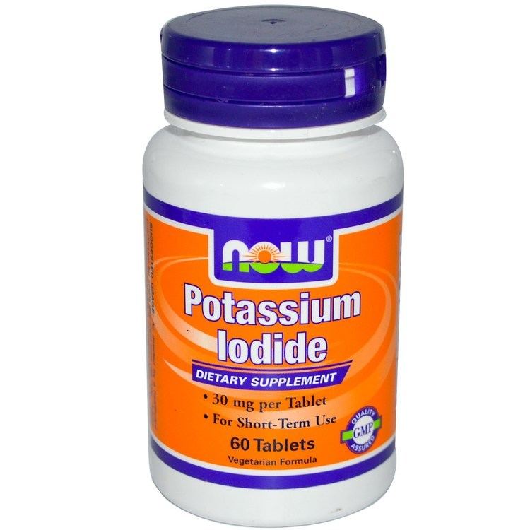 Potassium iodide Now Foods Potassium Iodide 30 mg 60 Tablets iHerbcom