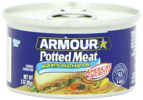 Potted meat Amazoncom Armour Potted Meat Spread 3Ounce Cans Pack of 48