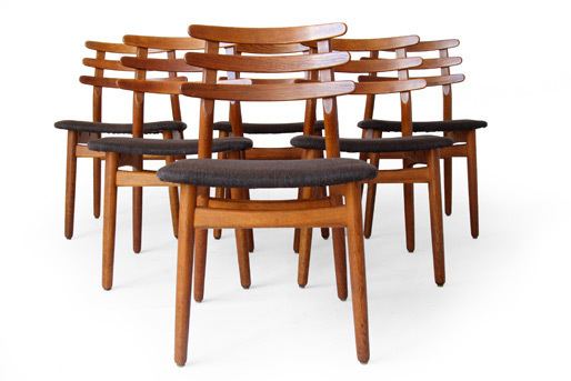 Poul Volther Poul Volther J48 FDB Oak Dining Chairs Danish Modern