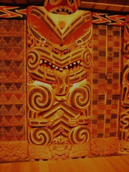 Poupou (architecture) In the is a Poupou a maori wood carving Poupou tells a story about