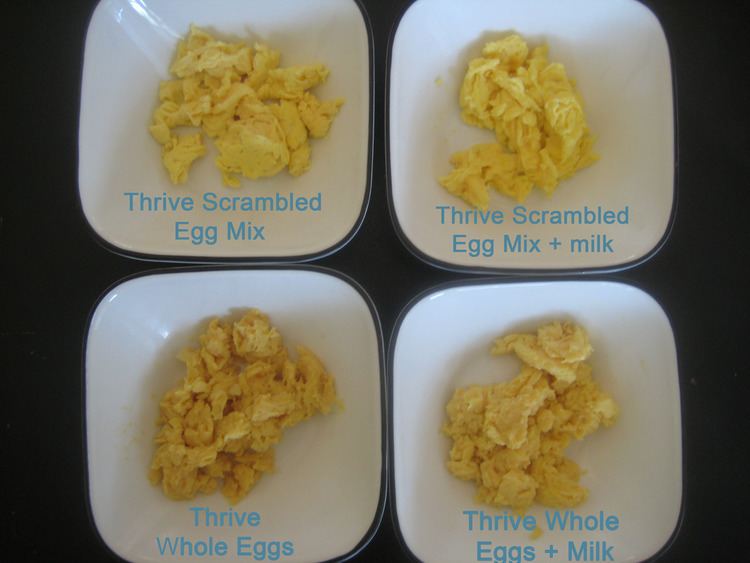 Powdered eggs THRIVE Scrambled Egg Mix vs Whole Egg Powder Your Own Home Store