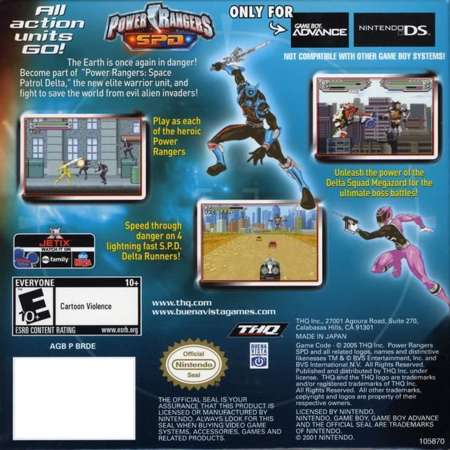 Power Rangers S.P.D. (video game) Power Rangers SPD Box Shot for Game Boy Advance GameFAQs