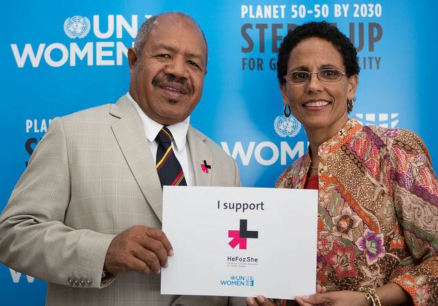 Powes Parkop Port Moresby Governor Powes Parkop Joins HeForShe UN Women Field