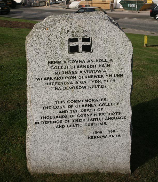 Prayer Book Rebellion Prayer Book Rebellion Monument Penryn Cornwall Guide