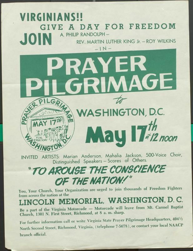 Prayer Pilgrimage for Freedom The 3960s at 50 Friday May 17 1957 Prayer Pilgrimage for Freedom