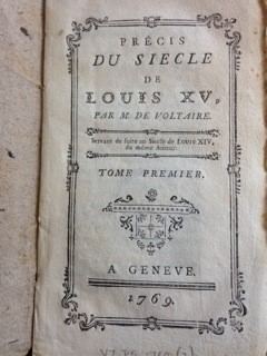 Précis du siècle de Louis XV