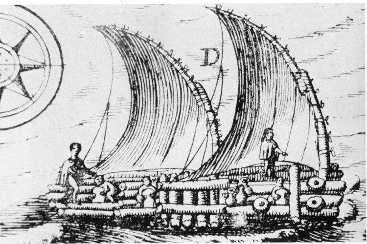 Pre-Columbian rafts