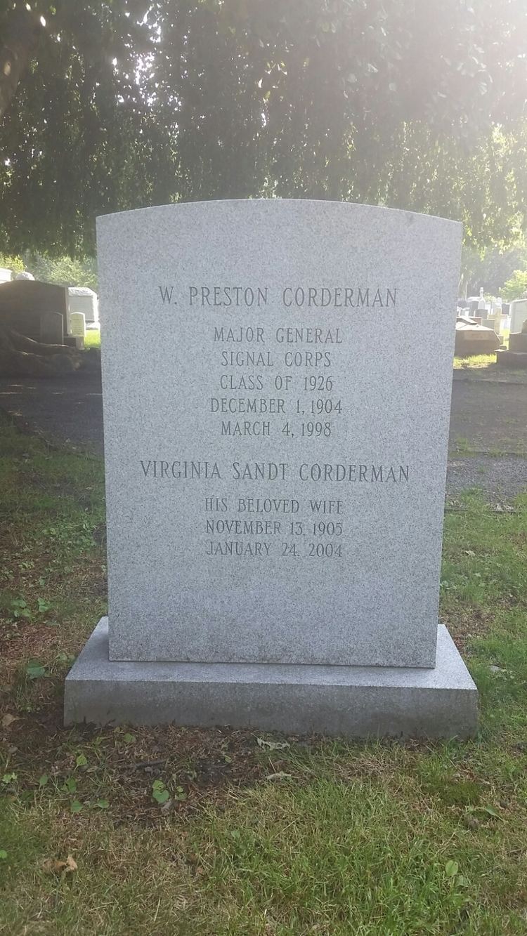 Preston Corderman MG William Preston Corderman 1904 1998 Find A Grave Memorial