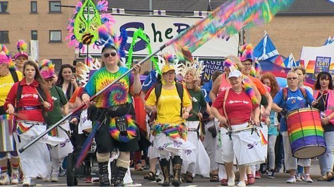 Pride Glasgow Thousands attend Pride Glasgow parade BBC News