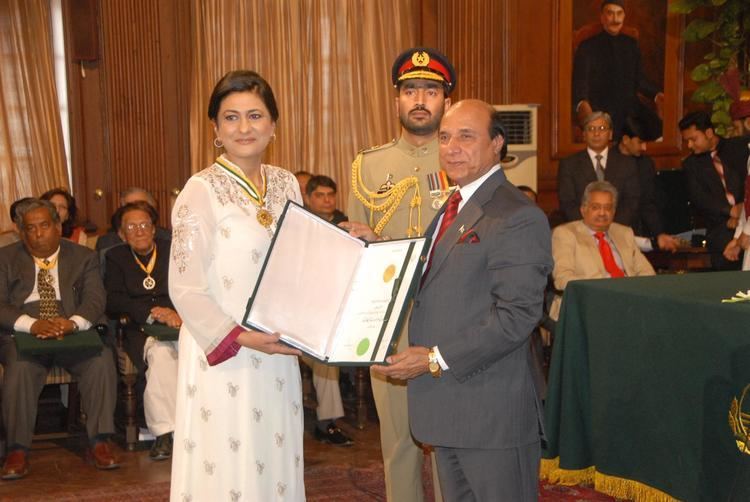 Pride of Performance Saba Hamid receives Pride of Performance The highest civil award