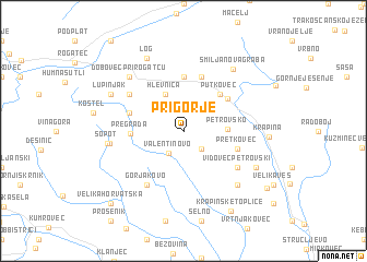 Prigorje Prigorje Croatia map nonanet