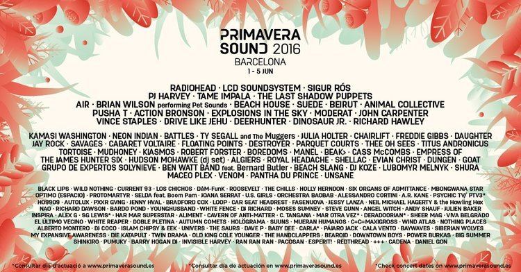 Primavera Sound The Glorious Primavera Sound Lineup Is Coachella39s True Enemy