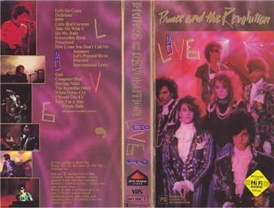 Prince and the Revolution: Live about PRINCE AND THE REVOLUTION LIVE VHS PAL VIDEO A RARE FIND