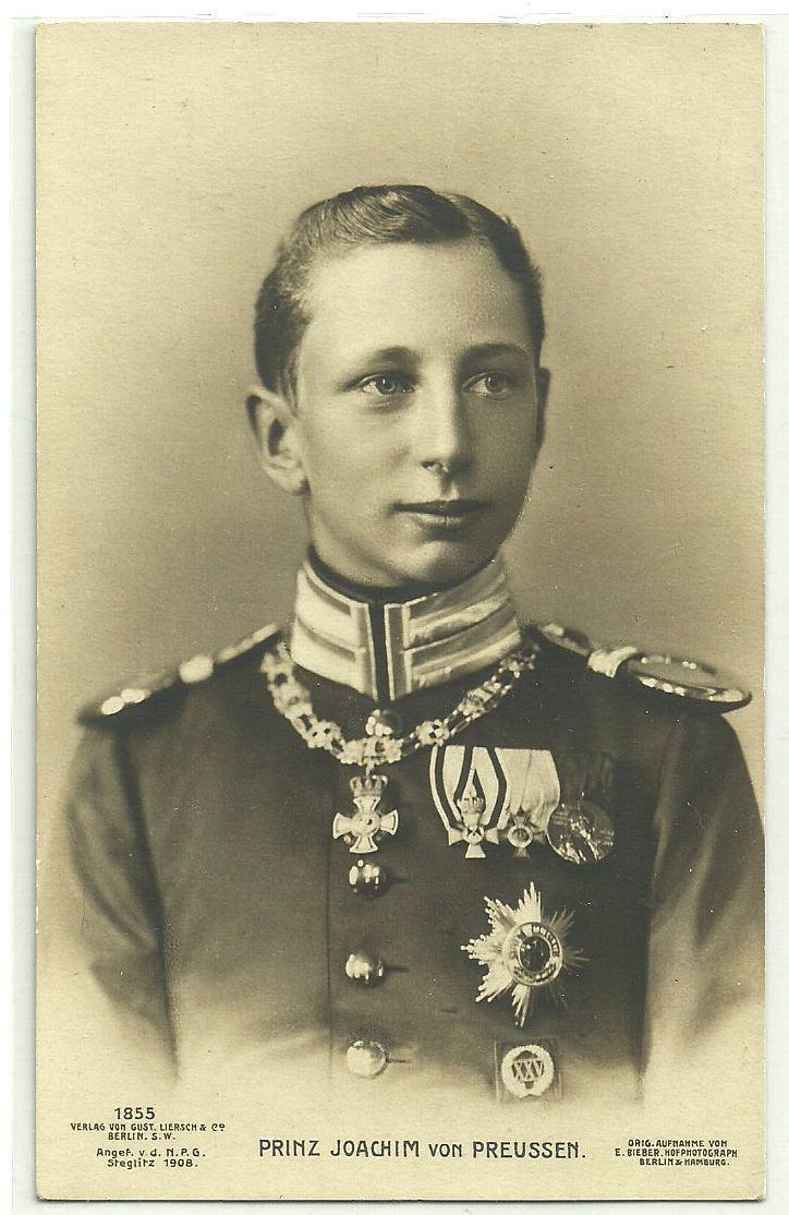 Prince Joachim of Prussia Prince Joachim Franz Humbert of Prussia 18901920 was