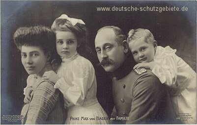 Prince Maximilian of Baden Prince Max of Baden German Chancellor and his family