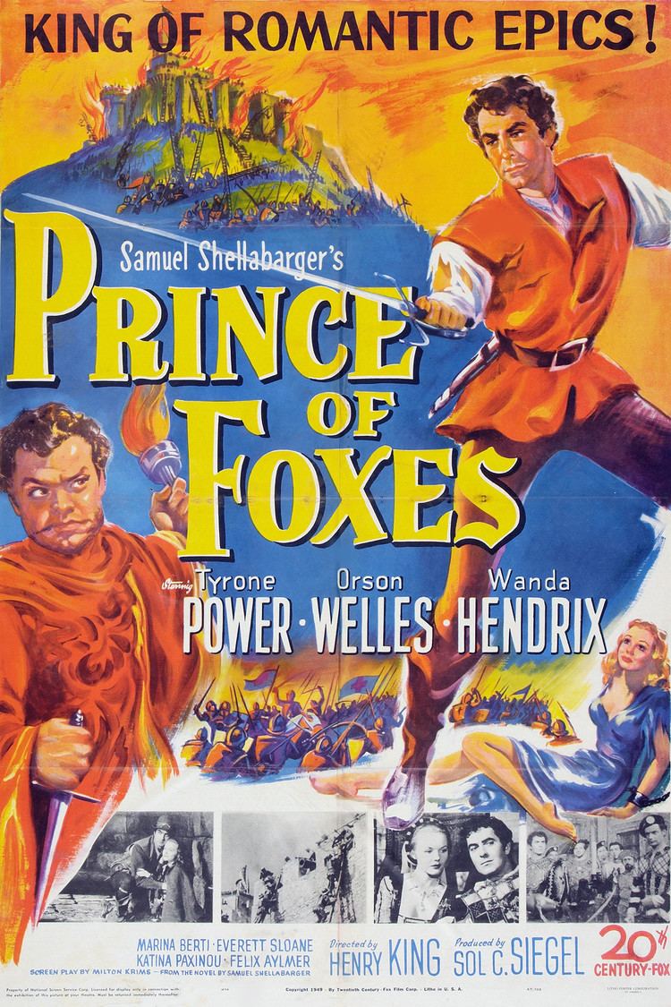 Prince of Foxes (film) wwwgstaticcomtvthumbmovieposters2605p2605p