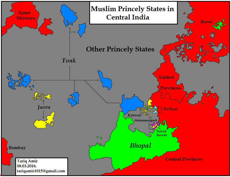 Princely state Pakistan Geotagging Muslim Princely States Of India