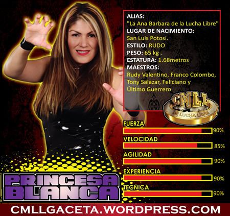 Princesa Blanca PRINCESA BLANCA CMLL Gaceta