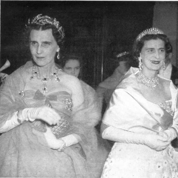 Princess Olga of Greece and Denmark Princess Olga wearing the Greek ruby parure now worn by Queen Anne